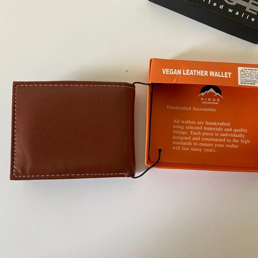 Ridge Mountain Wallet Mens OS Brown New Western Star Concho Studded Bifold